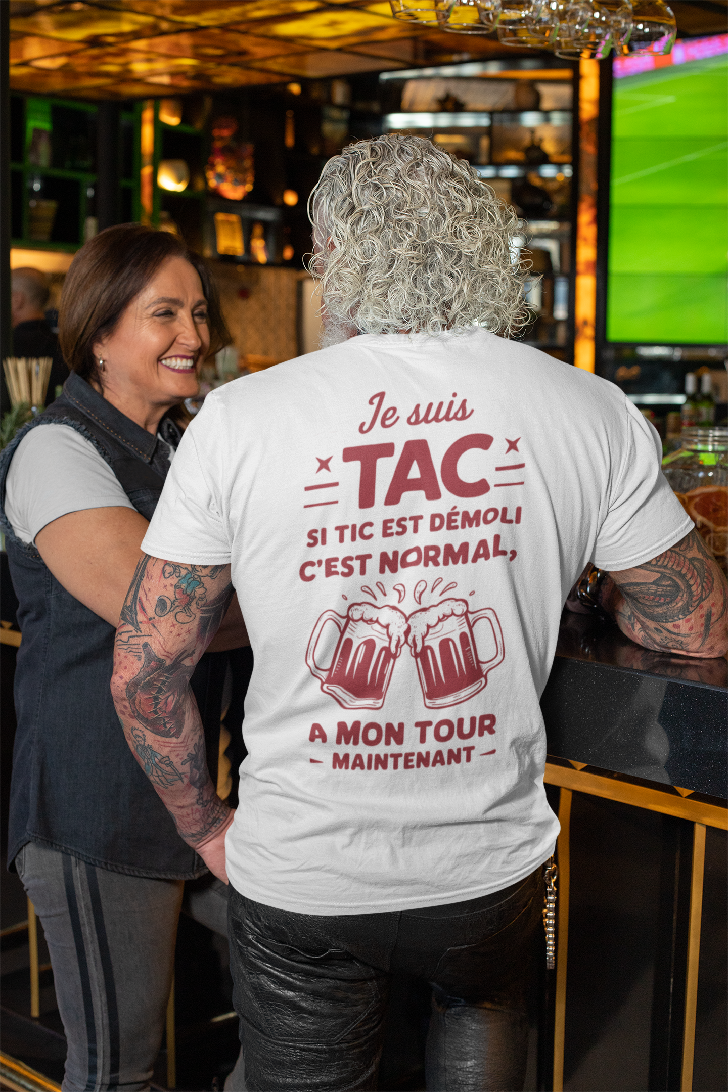 TSHIRT UNISEXE - JE SUIS TAC (DESIGN DOS)