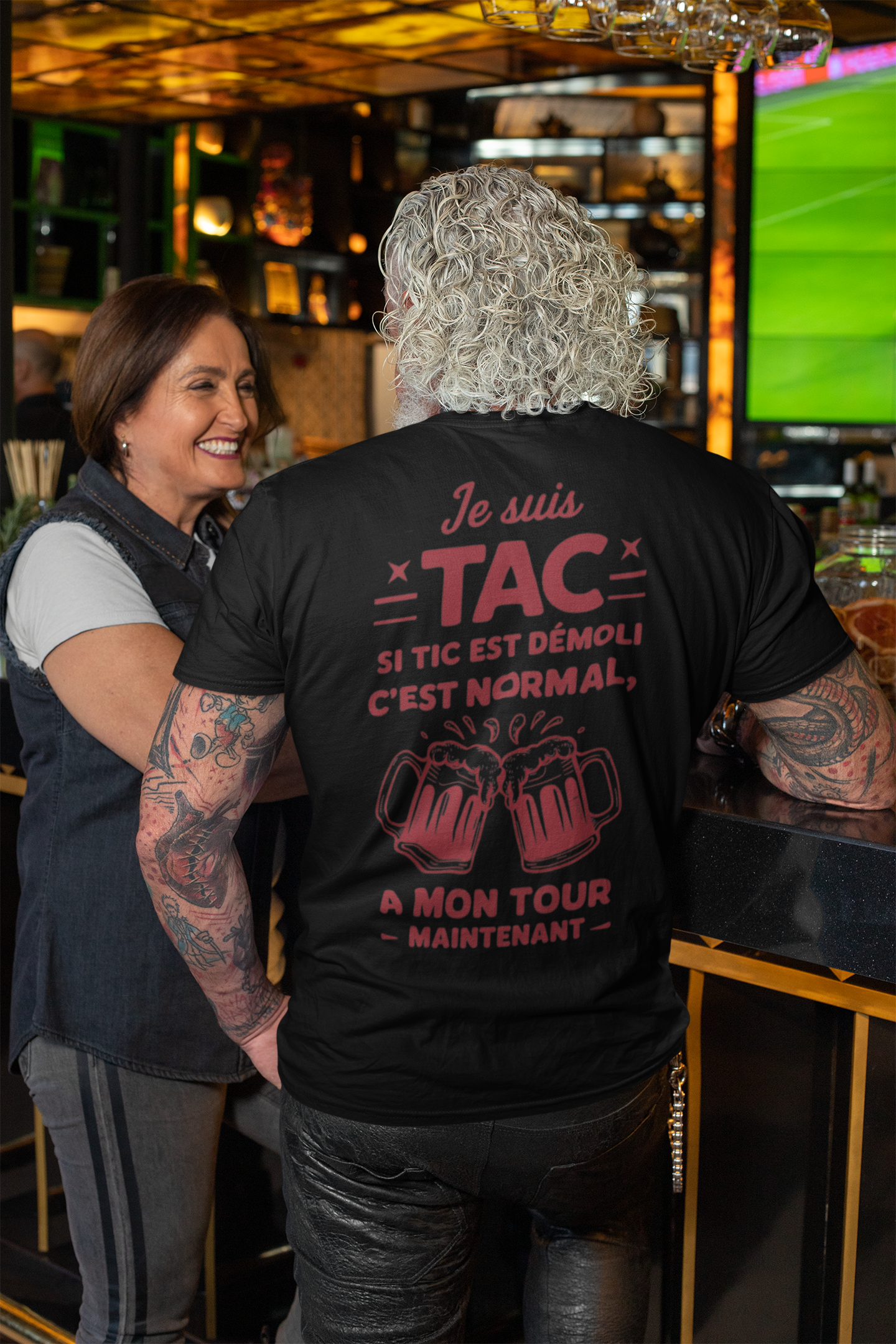 TSHIRT UNISEXE - JE SUIS TAC (DESIGN DOS)