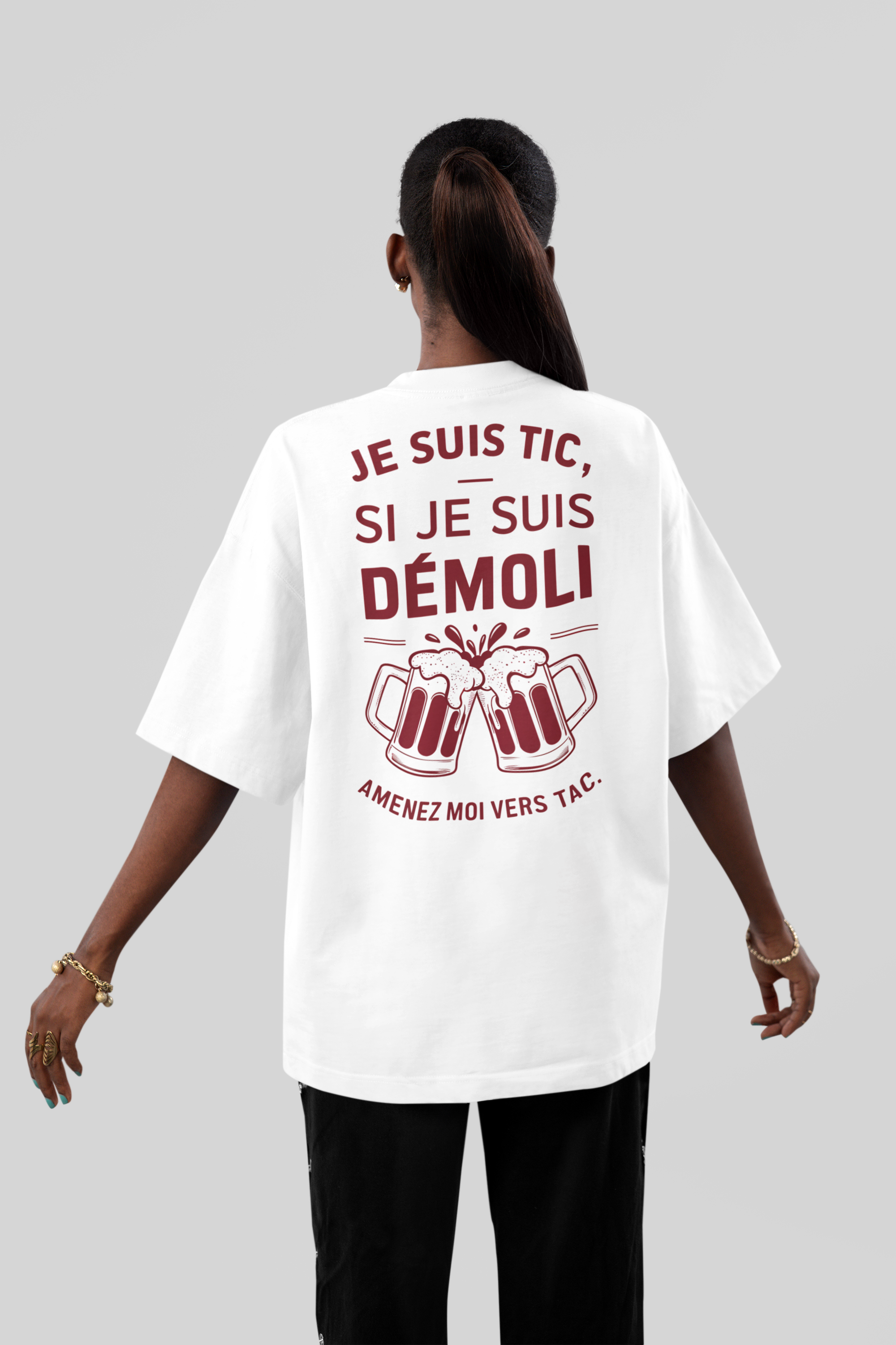 TSHIRT UNISEXE - JE SUIS TIC (DESIGN DOS)