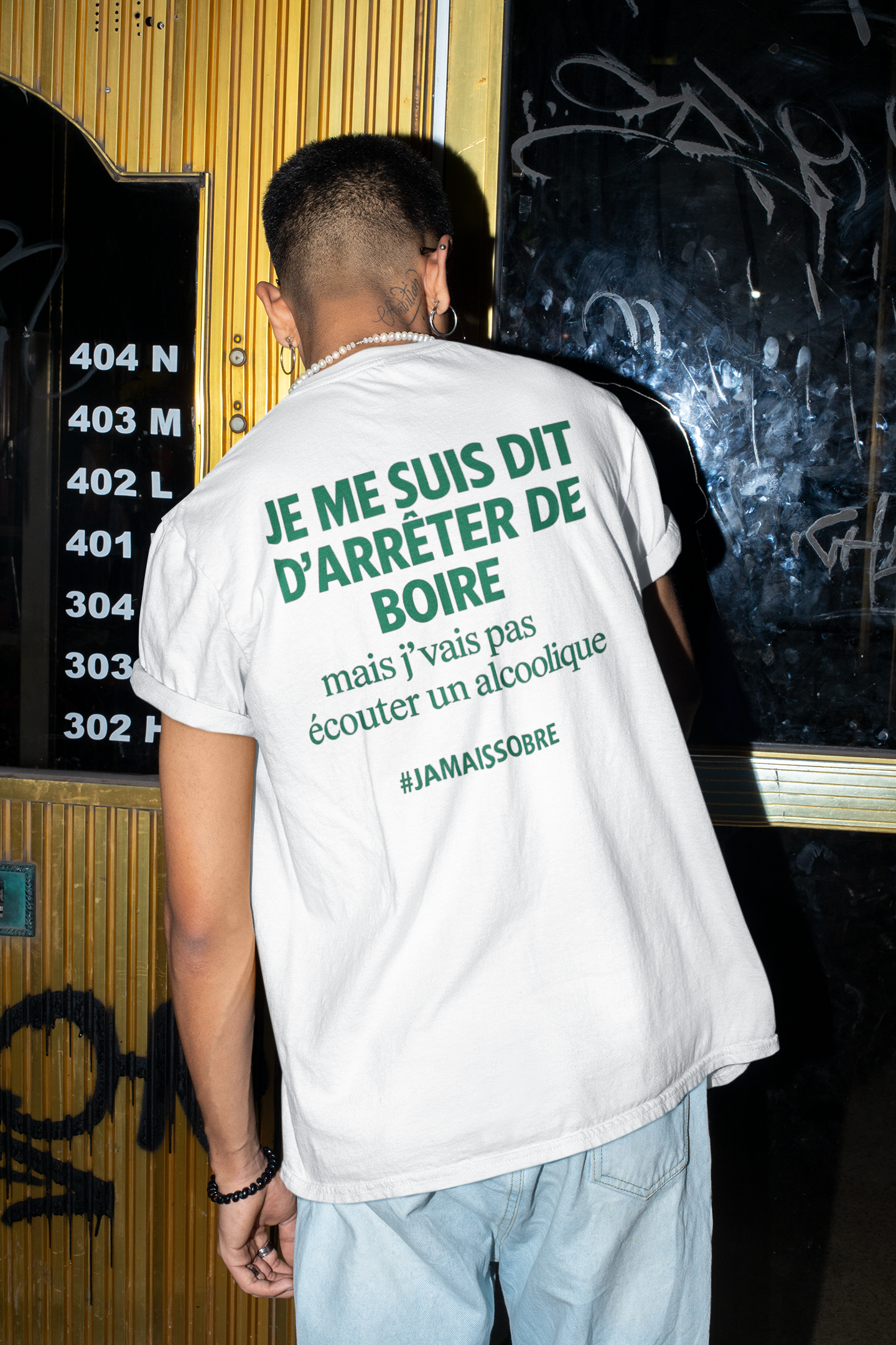 TSHIRT UNISEXE - JAMAIS SOBRE