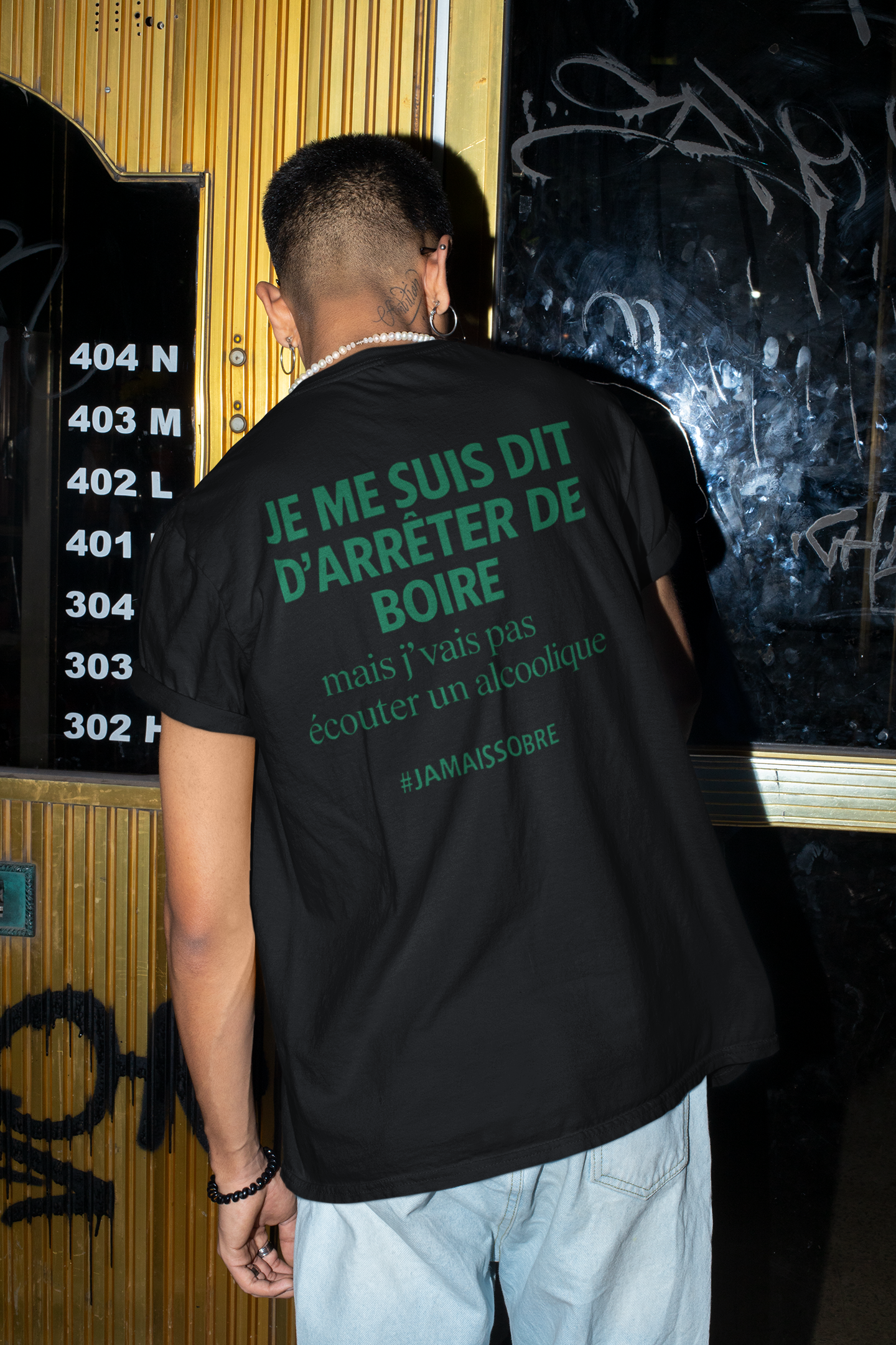 TSHIRT UNISEXE - JAMAIS SOBRE