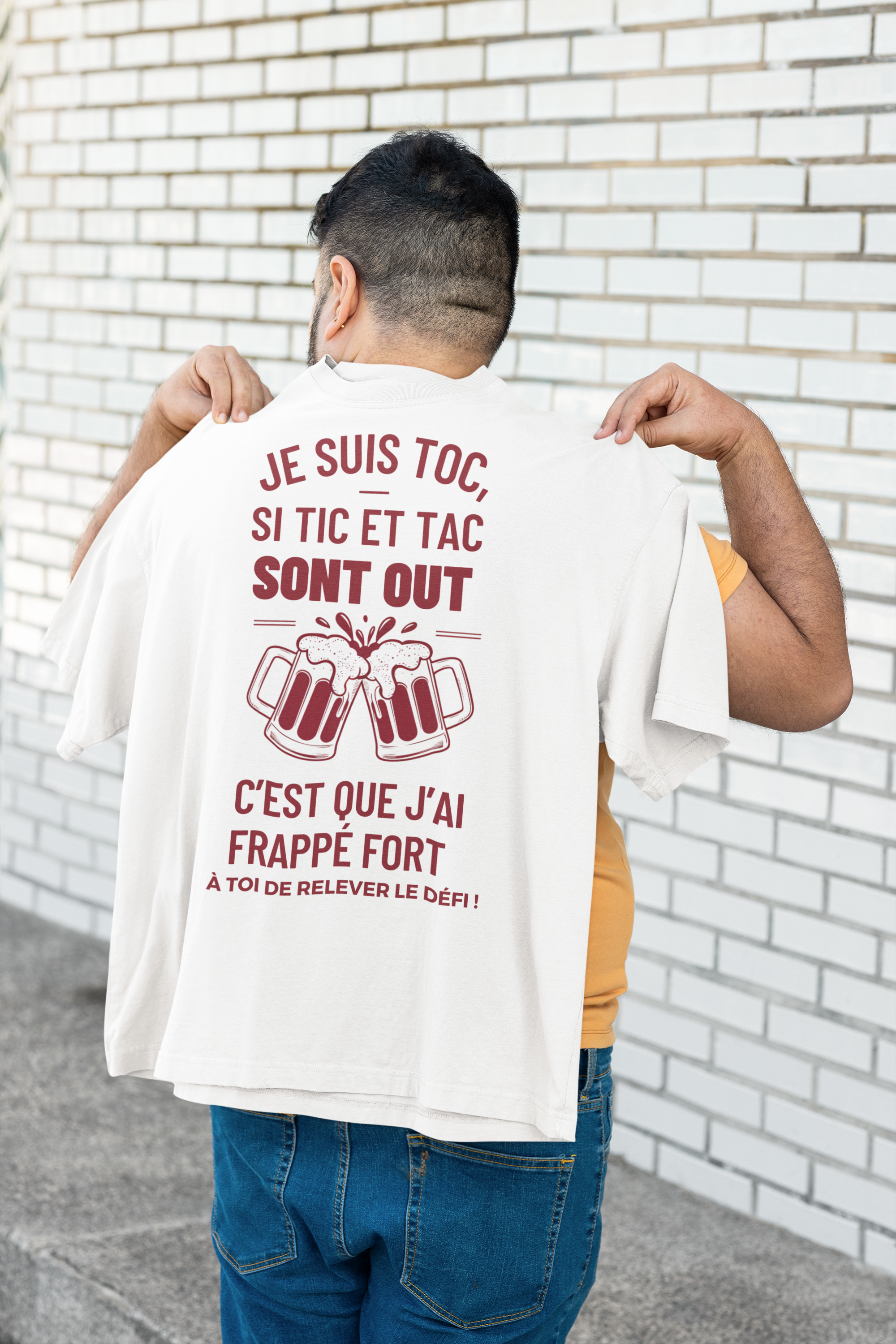 TSHIRT UNISEXE - JE SUIS TOC (DESIGN DOS)
