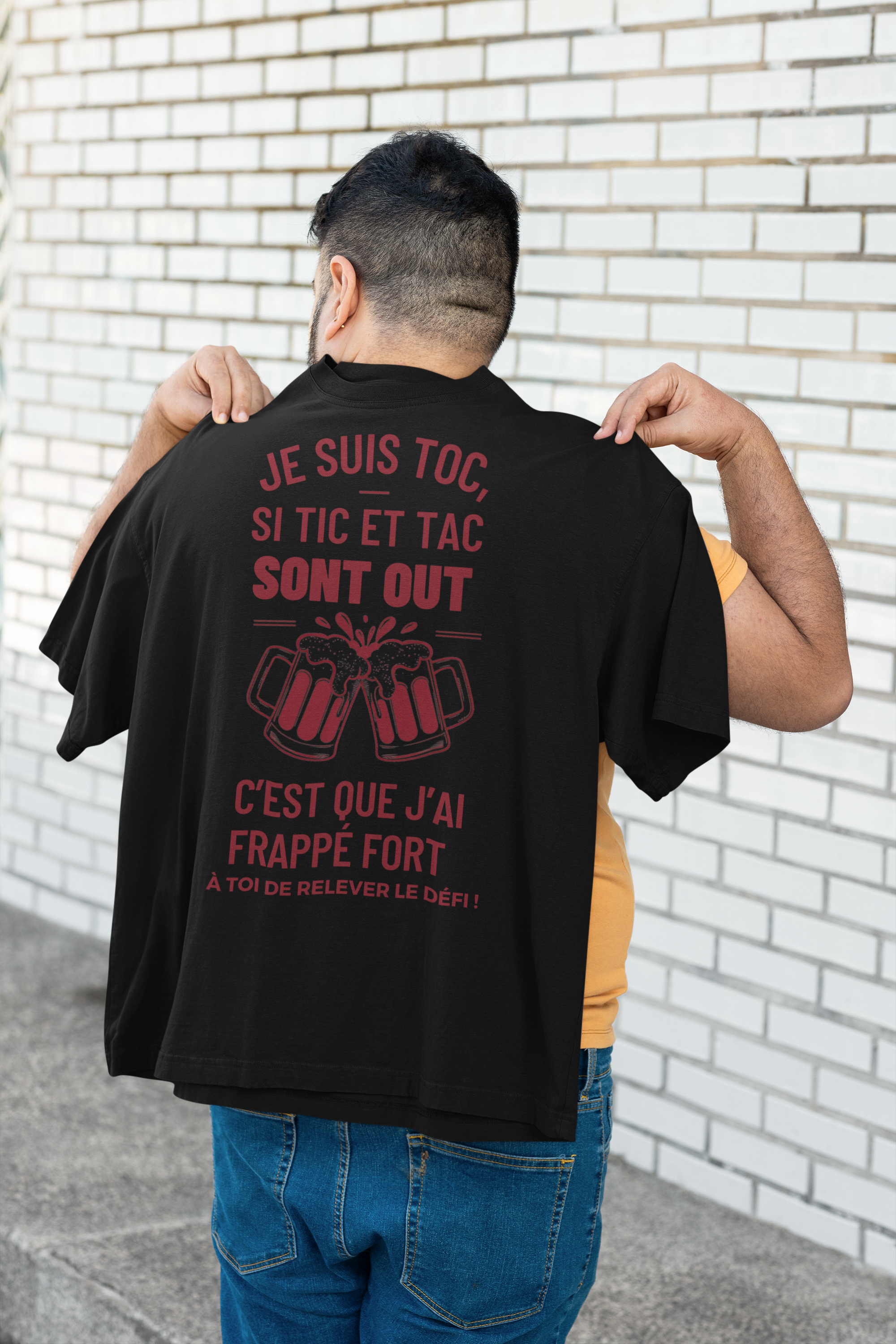 TSHIRT UNISEXE - JE SUIS TOC (DESIGN DOS)